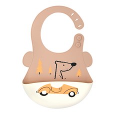 베베아델린 유아용 이유식 실리콘 턱받이, 드라이빙 독, 1개, 1매 출산/유아동/출산준비물/선물 반품 최저가 4,650원