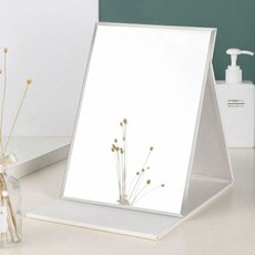 무다스 PU 커버 접이식 휴대용 대형 탁상 거울, 화이트 undefined/undefined 반품 최저가 4,310원