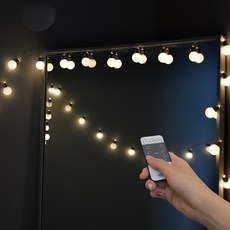 파인블루 LED 스마트 BIG BALL 앵두 줄전구 33구 + 리모컨 + 파우치, 1세트 undefined/undefined 반품 최저가 18,640원