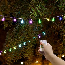 파인블루 17컬러 스마트 앵두전구 100구 + 리모컨 + 파우치, 혼합색상, 1개 홈인테리어/조명/스탠드 반품 최저가 18,910원