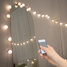 파인블루 4.5cm BIG BALL 앵두전구 55구 + 리모컨 + 파우치, 1개 홈인테리어/조명/스탠드 반품 최저가 18,570원