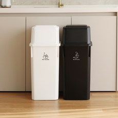 모너블 더길어진 재활용 분리수거함 60L 2p, 베이지 undefined/undefined 반품 최저가 22,250원