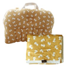 꿈꾸는두부 휴대용 유아용 침대 + 극세사 블랭킷 세트, 오리의나들이 출산/유아동/유아동침구 반품 최저가 74,800원