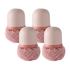 제이포 4색 파스텔 수세미 스틱 핑크 + 볼 핑크 세트, 4세트 주방용품/주방잡화 반품 최저가 2,110원
