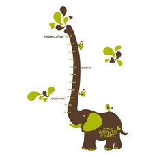 디자인엠 그래픽 스티커 코끼리키재기, 초코올리브 출산/유아동/유아가구/인테리어 반품 최저가 22,200원