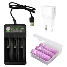 3000mAh 배터리 18650 3p + 3구 충전기 + USB 충전기 세트, 1세트 자동차용품/차량관리/소모품 반품 최저가 20,780원