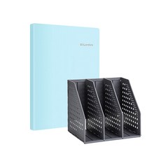 델리 3단 폴딩 미니 북스탠드 + 린피니 클리어파일 20p 세트 79003-72411, 블랙(북스탠드), 그린(클리어파일), 1세트 문구/오피스/사무용품 전문관 반품 최저가 4,340원