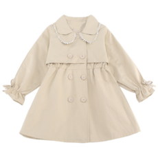 앤젤아이 여아용 소매리본 2단카라 트렌치코트 출산/유아동/유아동패션 반품 최저가 19,770원