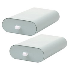 마켓플랜 마카롱 슬라이딩 서랍 대 2p + 접착테이프 2p, 민트, 1개 문구/오피스/사무용품 전문관 반품 최저가 5,940원