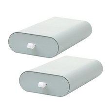 마켓플랜 마카롱 슬라이딩 서랍 소 2p + 접착테이프 2p, 민트, 1단 문구/오피스/사무용품 전문관 반품 최저가 5,950원