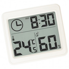 무소음 탁상용 온습도계 AA001-1, 화이트, 1개 생활용품/온도계/측정도구 반품 최저가 3,600원