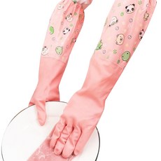 하이어데코 캐릭터 기모 고무장갑 9.1~10 x 50 cm, 팬더핑크 L, 1개 생활용품/주방수납/잡화 반품 최저가 28,670원