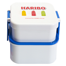 하리보 골드베렌 런치박스 2단 도시락, 블루, 1개 주방용품/유아동물병/도시락 반품 최저가 9,200원