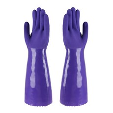하이어데코 겨울 기모 고무장갑 40cm 양쪽 세트, 퍼플, 1세트 주방용품/고무장갑 반품 최저가 8,550원