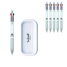 자바펜 제트3볼 M 펜 0.38mm 6p + 펜트레이 세트, 화이트(볼펜), 랜덤발송(펜트레이), 1세트 문구/오피스/필기류 반품 최저가 6,290원