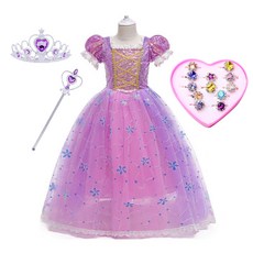 플라워패턴 드레스 + 왕관봉 + 러블리 반지 12종세트 출산/유아동/유아동패션 반품 최저가 20,140원