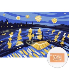 아트조이 DIY 명화그리기 10 x 15 cm, 아를의 별이 빛나는 밤, 1개 문구/오피스/미술/화방용품 반품 최저가 4,900원