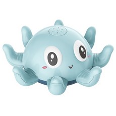 불빛나는 분수 문어 목욕놀이완구, 블루, 1개 출산/유아동/완구/교구 반품 최저가 12,730원