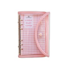 세컨드맨션 A5 레트로 트윙클 커버 단추형 다이어리 바인더 6공, Pink, 1개 문구/오피스/다이어리/플래너 반품 최저가 9,120원