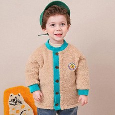 몰리멜리 아동용 보아 배색 뽀글이 가디건 출산/유아동/유아동패션 반품 최저가 5,650원