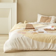 마틸라 루루크레용 알러지케어 키즈 차렵이불+베개커버 세트 SS, 달콤한과자집 출산/유아동/유아동침구 반품 최저가 33,440원