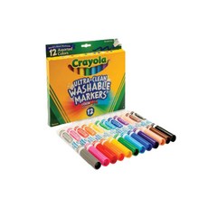 크레욜라 울트라클린 워셔블 수성 굵은선 마카 536788, 혼합색상, 12개 완구/취미/STEAM완구 반품 최저가 10,210원