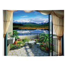 라온투유 상큼한 창문풍경 대형 태피스트리, 5223 홈인테리어/홈데코/디퓨저 반품 최저가 15,040원