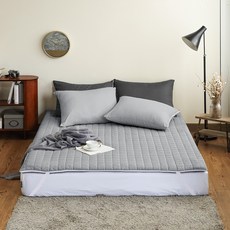 더자리 순면 누빔 온수&전기&카본&온열매트 커버 고정밴드형, 뉴트럴그레이 홈인테리어/침구커버 반품 최저가 28,980원