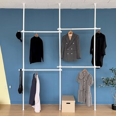 리빙해피 기둥식 행거 4단 25파이, 화이트 홈인테리어/침실가구 반품 최저가 27,930원