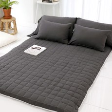 스코홈 국내 제조 순면 해피시리즈 누빔 요커버, 해피 블랙차콜 홈인테리어/침구커버 반품 최저가 23,400원
