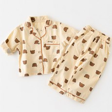 조이멀티 아동용 체크 곰돌이 도트 파자마 잠옷 실내복 출산/유아동/출산준비물/선물 반품 최저가 16,310원