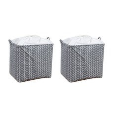 올하이 접이식 사각 의류 보관 세탁바구니, 08 회색 화살표, 2개 홈인테리어/청소/세탁용품 반품 최저가 7,860원
