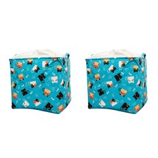 올하이 접이식 사각 의류 보관 세탁바구니, 19 피쉬본 캣, 2개 홈인테리어/청소/세탁용품 반품 최저가 2,980원