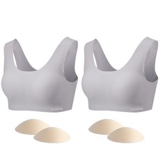 푸딩언더웨어 여아용 브라 2p + 교체용 브라패드4p 출산/유아동/유아동패션 반품 최저가 11,410원