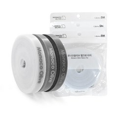모나코올리브 감성 벨크로 케이블 타이 테이프 화이트+그레이+블랙 5m, 1세트 생활용품/생활전기용품 반품 최저가 10,060원