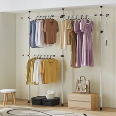 뉴클래식 32mm 3단 행거, 아이보리 홈인테리어/싱글하우스 반품 최저가 34,230원