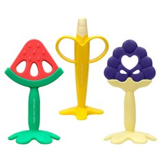 네이쳐러브메레 츄어블 실리콘 과일 아기 치발기 3종세트, 수박 + 바나나 + 포도, 1개 출산/유아동/수유용품 반품 최저가 22,500원