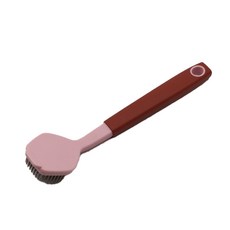 퀵살림 냄비 핸들 가정용 휴대용 긴 프라이팬 브러쉬, 02 라이트 핑크, 1개 주방용품/주방잡화 반품 최저가 4,730원