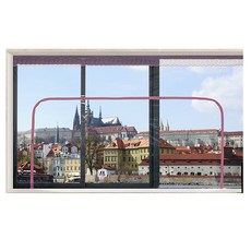 조이앤조이 지퍼형 창문 방풍비닐커튼, 핑크, 1개 홈인테리어/방풍비닐 반품 최저가 8,550원