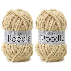 니뜨 하이푸들실 80g, 10베이지, 2개 홈인테리어/실 반품 최저가 4,100원