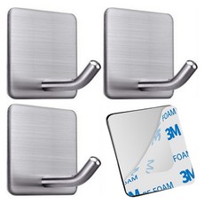 더깔끔 스테인리스 접착식 투명 매직후크, 실버, 4개 홈인테리어/드레스룸 반품 최저가 4,020원