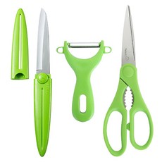 제니얼 GW 3P C타입 102 가위 + Y 감자칼 + 집과도, 그린, 1개 주방용품/주방조리도구 반품 최저가 7,440원