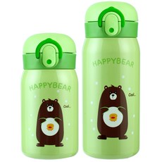 해피베어 원터치 보온보냉병 250ml + 350ml 2종 세트, GREEN, 1개 주방용품/보온/보냉용품 반품 최저가 14,460원