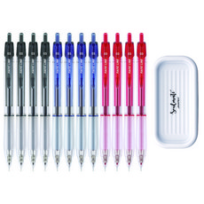 자바펜 나노라인 펜 0.3mm 3종 x 4p + 펜트레이 세트, 검정, 파랑, 빨강(펜), 화이트(펜트레이), 1세트 문구/오피스/필기류 반품 최저가 7,590원