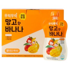 무럭무럭 과일 퓨레 망고랑 바나나 7p, 망고 + 바나나, 1개, 700g 식품/반찬/간편식/대용식 반품 최저가 12,270원