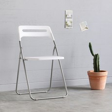 [마켓비] LOCCO 접이식의자, 매트화이트, 1개 홈인테리어/의자/소파 반품 최저가 15,810원