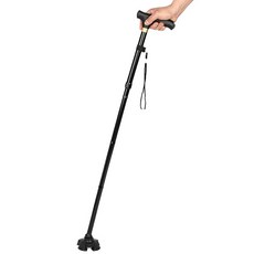 행복의모든것 랜턴 접이식 네발 지팡이, 블랙, 1개 생활용품/건강/의료용품 반품 최저가 5,940원