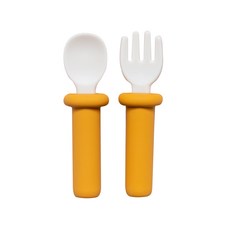 랄라비 유아용 아이주도 플러스 스푼 + 포크 세트, Yellow, 스푼+포크+케이스, 1세트 출산/유아동/이유용품/유아식기 반품 최저가 12,870원