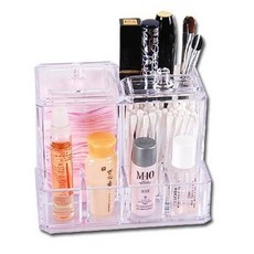 미로라인 크리스탈 미니화장솜 면봉정리함, 투명, 1개 생활용품/수납/정리 반품 최저가 4,250원
