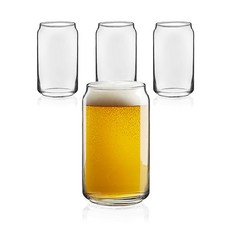 어뮤즈키친 비어캔 글라스 473ml x 4p 세트, 4개 주방용품/컵/텀블러/와인용품 반품 최저가 8,820원